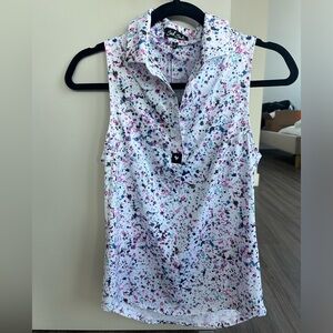 Bad birdie women’s sleeveless polo - new with tags (xs)